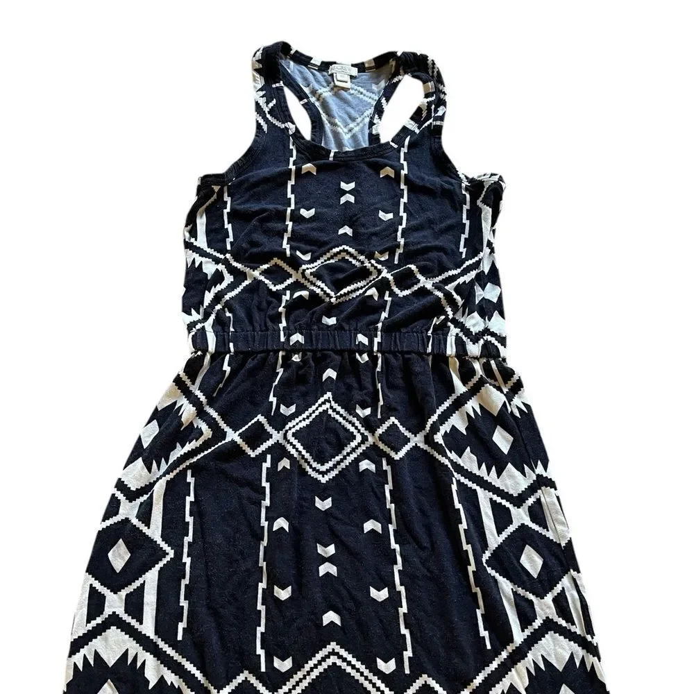 Womens’ J. Crew Black and Cream Tank Dress Size XS